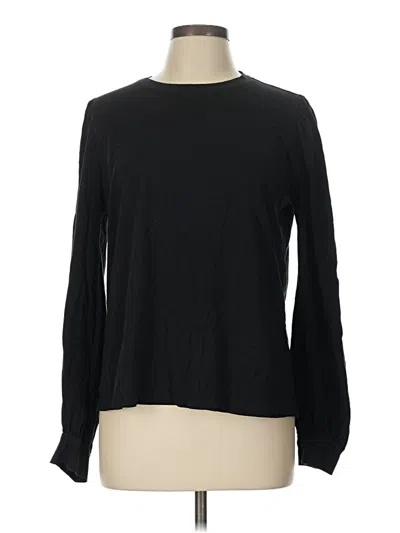 Pre-owned Lunya Long Sleeve T-shirt In Black