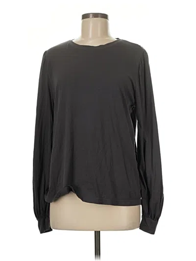 Pre-owned Lunya Long Sleeve T-shirt In Gray