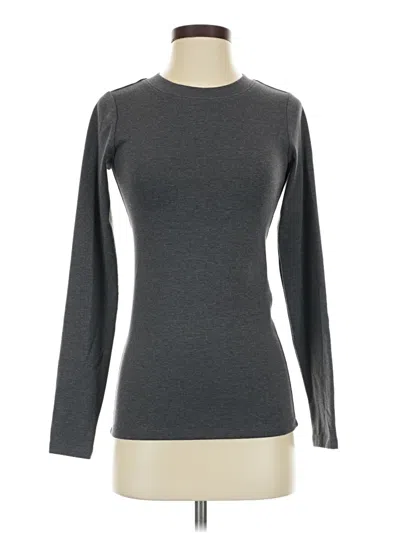 Pre-owned Lunya Long Sleeve T-shirt In Gray