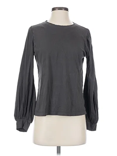 Pre-owned Lunya Long Sleeve T-shirt In Gray