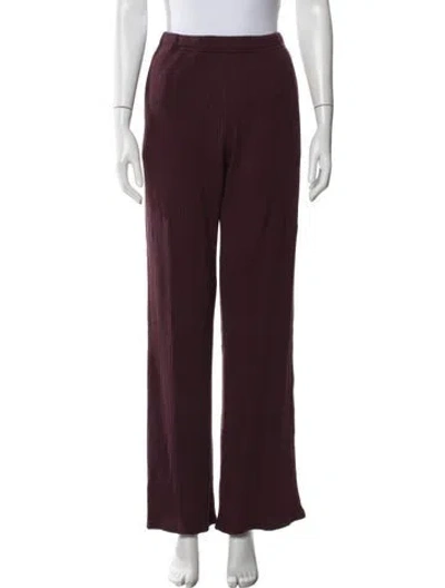 Pre-owned Lunya Lounge Set In Burgundy