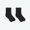 Lunya Men's 2 Pack Organic Cotton Socks In Black