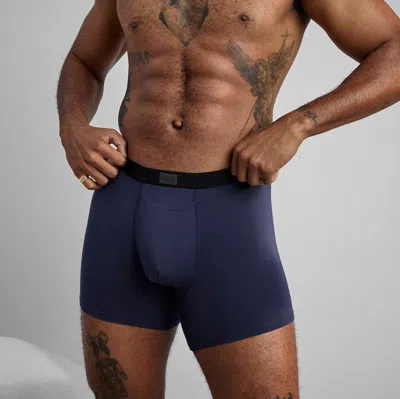 Lunya Men's Soft Modal Boxer Brief In Deep Blue