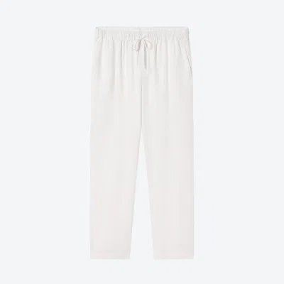 Lunya Men's Woven Linen Pant In White