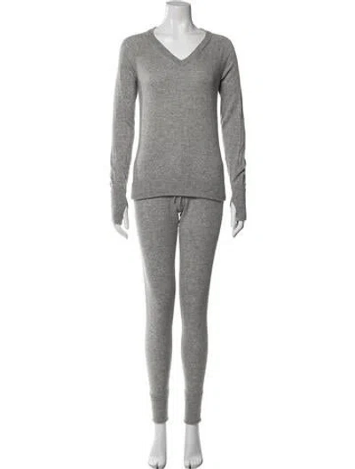Pre-owned Lunya Merino Wool Pant Set In Neutral