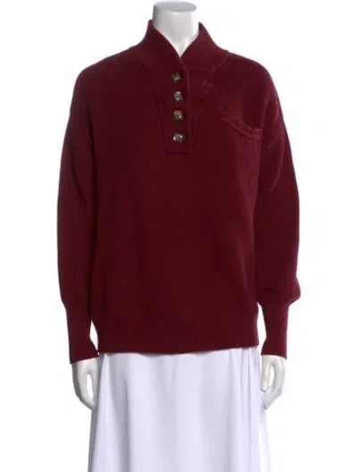 Pre-owned Lunya Mock Neck Sweater In Multi