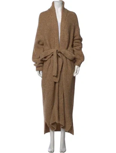 Pre-owned Lunya Open Front Sweater In Neutrals