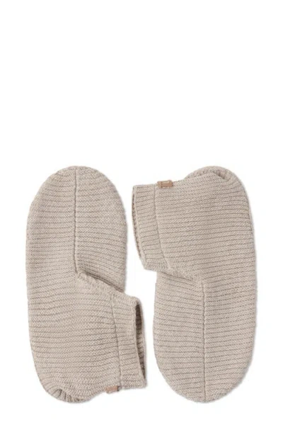 Lunya Organic Cotton Blend Slipper Sock In Gray