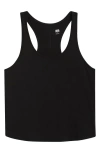 Lunya Organic Pima Cotton Curve Hem Tank In Black