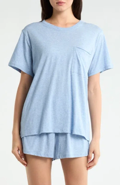 Lunya Organic Pima Cotton Short Pajamas In Blue