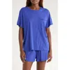 Lunya Organic Pima Cotton Short Pajamas In Blue