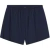 Lunya Organic Pima Cotton Short Pajamas In Deep Blue