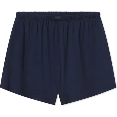 Lunya Organic Pima Cotton Short Pyjamas In Deep Blue