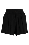 Lunya Organic Pima Cotton Sleep Shorts In Black