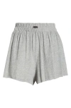 Lunya Organic Pima Cotton Sleep Shorts In Gray