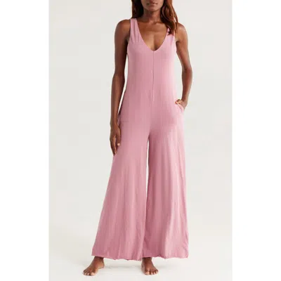 Lunya Organic Pima Cotton Wide Leg Lounge Jumpsuit