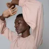 Lunya Organic Pima Long-sleeve Tee In Dulcet Petal