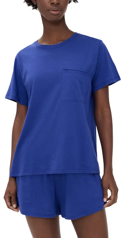 LUNYA ORGANIC PIMA SET ROYAL LAGOON