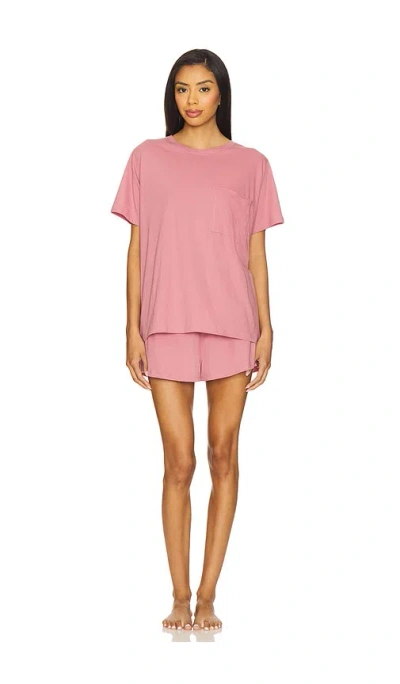 Lunya Organic Pima Tee Short Set