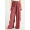 Lunya Organic Pima Wide Leg Lounge Pants In Pink