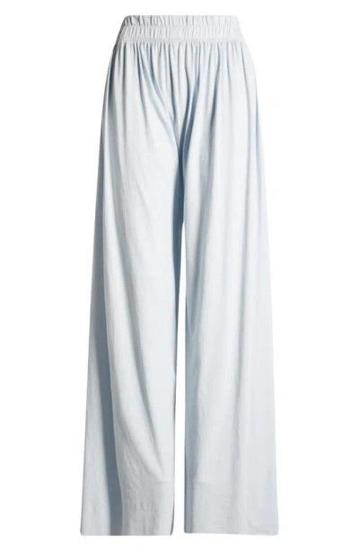 Lunya Organic Pima Wide Leg Lounge Pants In Tranquil Blue