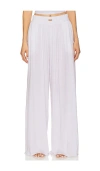 Lunya Organic Pima Wide Leg Pant In Sincere White