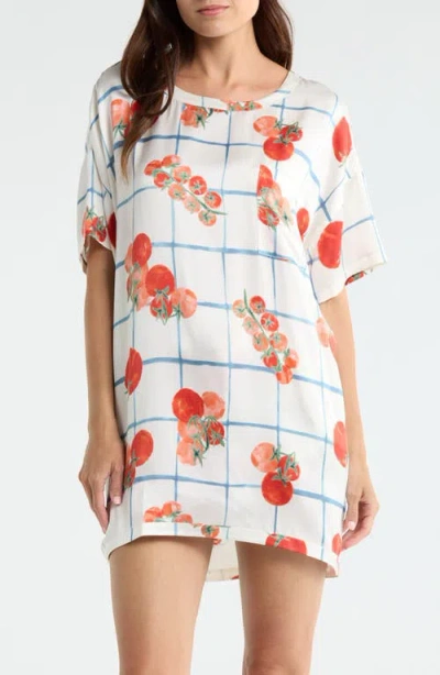 Lunya Oversize Silk Sleepshirt In Neutral