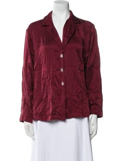 Pre-owned Lunya Pajamas In Burgundy