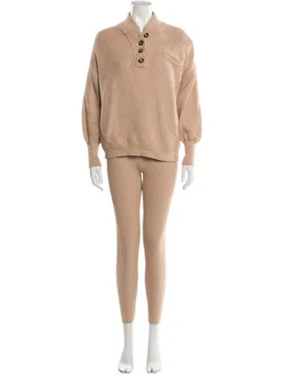 Pre-owned Lunya Pant Set In Neutral