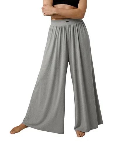 Lunya Organic Pima Wide Leg Lounge Pants In Gray