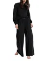 Lunya Organic Pima Wide Leg Lounge Pants In Immersed Blue