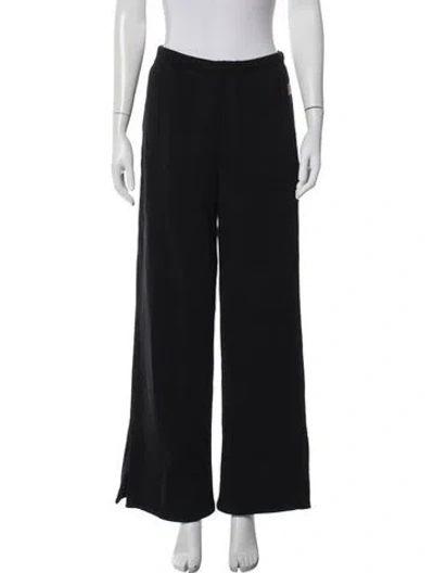 Pre-owned Lunya Pleated Accents Sweatpants In Black