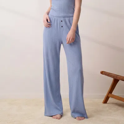 Lunya Pointelle Wide Leg Pant