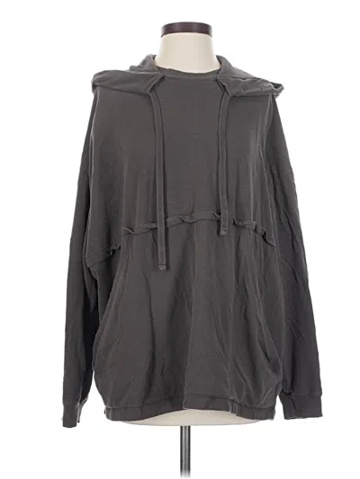 Pre-owned Lunya Pullover Hoodie In Gray