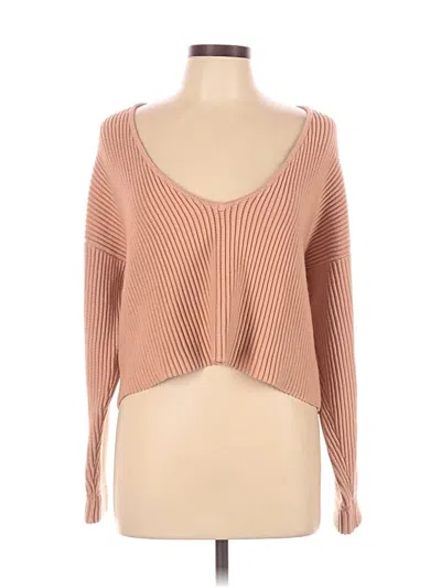 Pre-owned Lunya Pullover Sweater In Brown