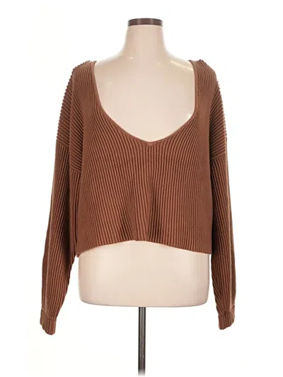 Pre-owned Lunya Pullover Sweater In Brown