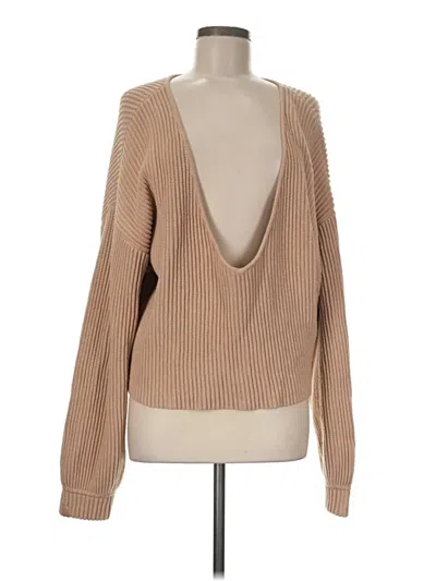 Pre-owned Lunya Pullover Sweater In Tan