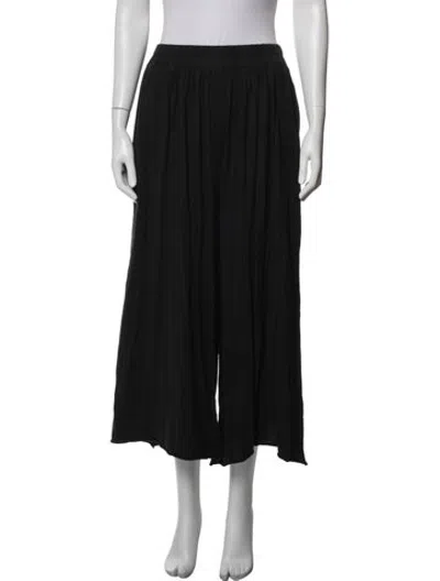 Pre-owned Lunya Raw-edge Trim Sweatpants In Black