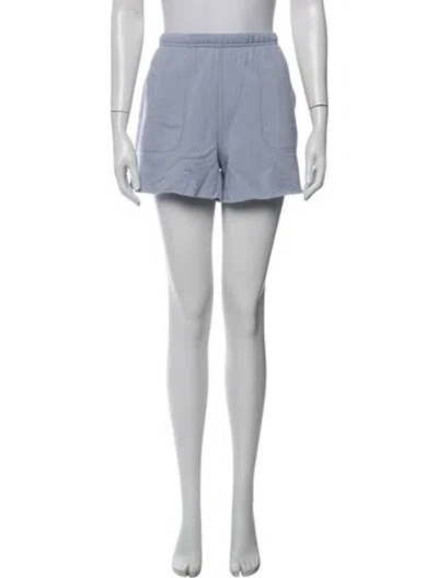 Pre-owned Lunya Raw-edge Trim Sweatpants In Blue
