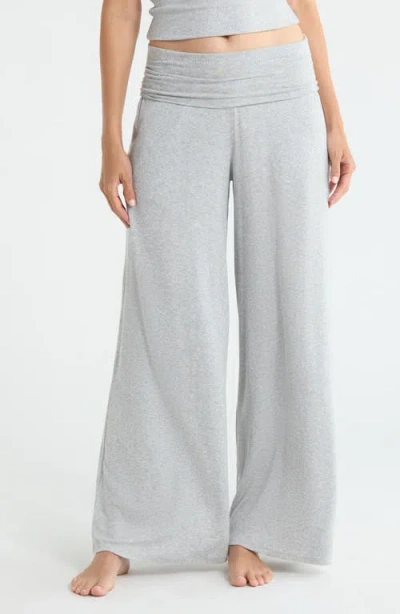 Lunya Rib Foldover Waist Pajama Pants In Multi