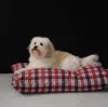 Lunya Rustle Plaid Dog Bed In Multi