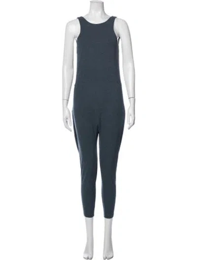 Pre-owned Lunya Scoop Neck Jumpsuit In Blue