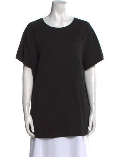 Pre-owned Lunya Scoop Neck Short Sleeve T-shirt In Black