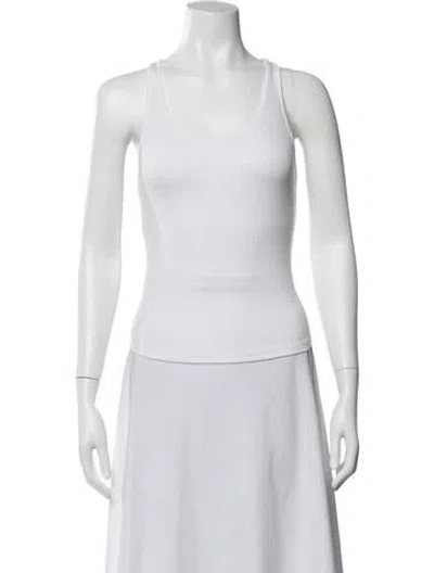 Pre-owned Lunya Scoop Neck Sleeveless Top W/ Tags In Black/white