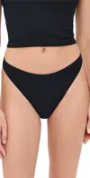 Lunya Seamless Modal High Cut Thong Immersed Black In Black