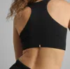 Lunya Seamless Modal Racer Bralette In Immersed Black