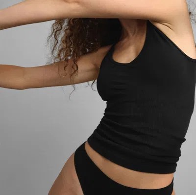 Lunya Seamless Modal Tank In Immersed Black