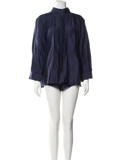 Pre-owned Lunya Short Set In Blue