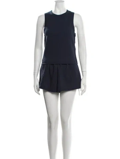 Pre-owned Lunya Short Set In Blue