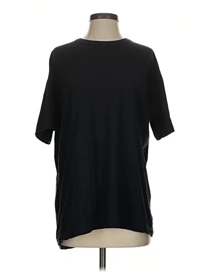 Pre-owned Lunya Short Sleeve T-shirt In Black